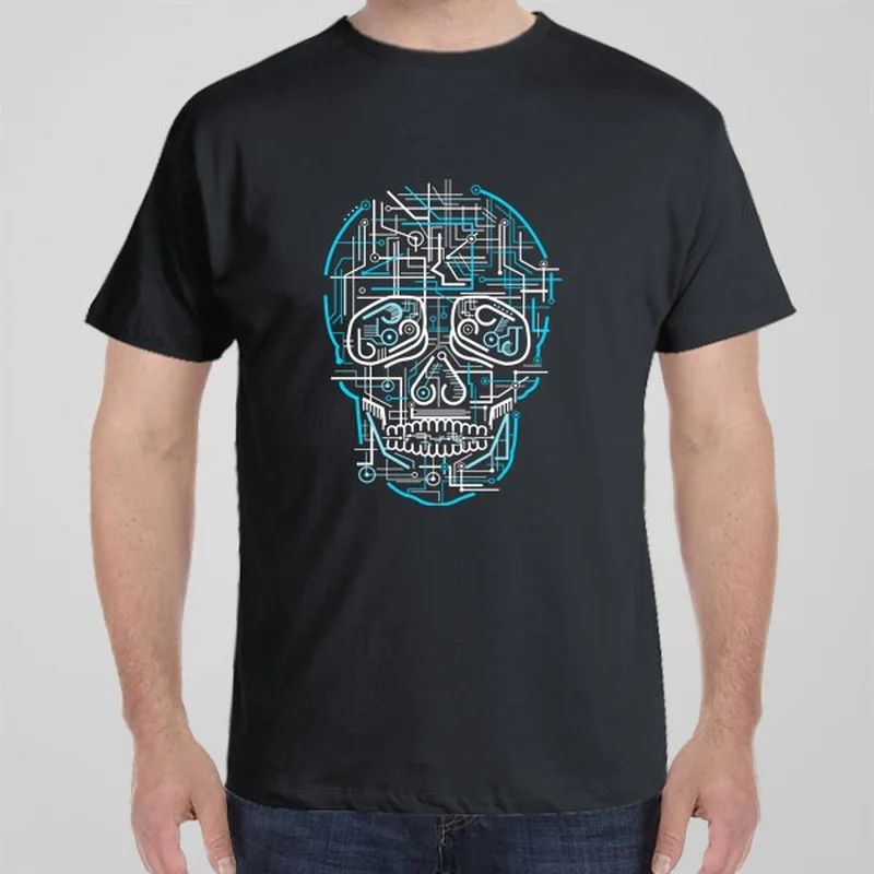 Workout T-shirts breathable -Electric Skull - T-shirt