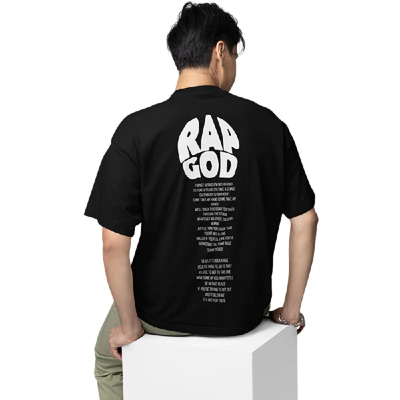 Pop T-shirts catchy -Eminem Oversized T shirt - Rap God