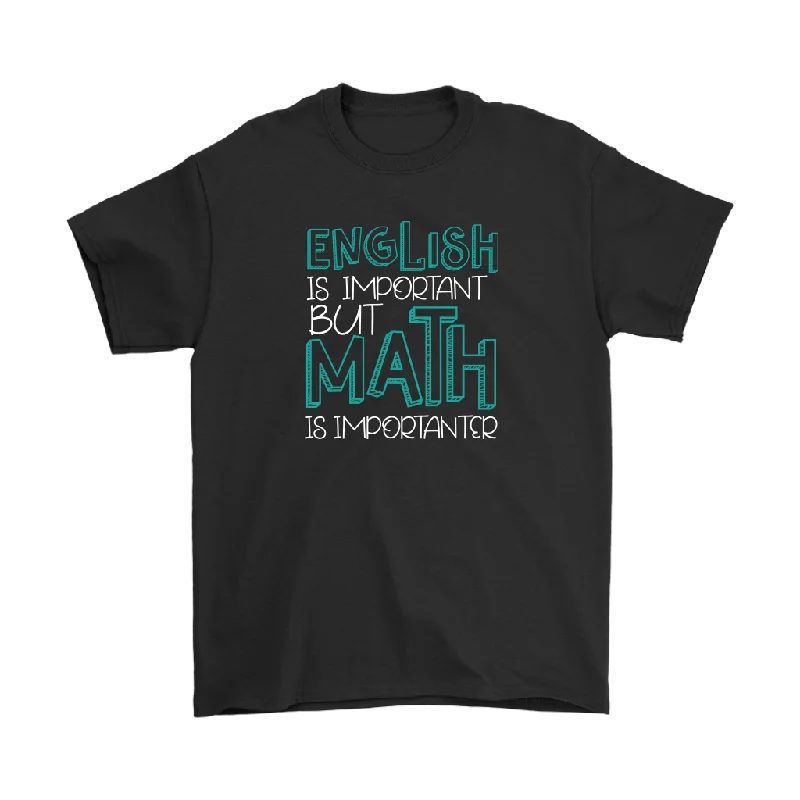 Yoga graphic T-shirts peace -ENGLISH is IMPORTANT but MATH is IMPORTANTER Funny Unisex T-Shirt