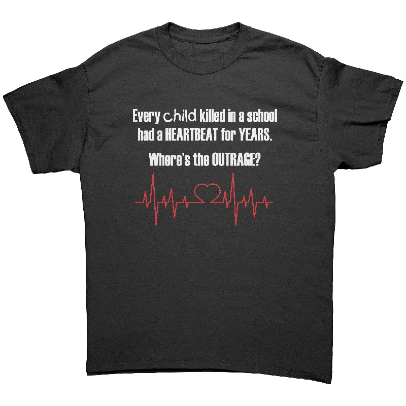 Love T-shirts heart -EVERY CHILD Killed in a School had a Heartbeat for YEARS Unisex T-Shirt