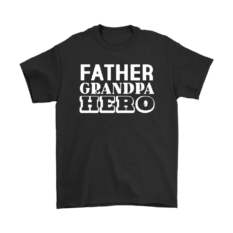 Whale T-shirts deep -FATHER GRANDPA HERO Men's Short Sleeve T-Shirt