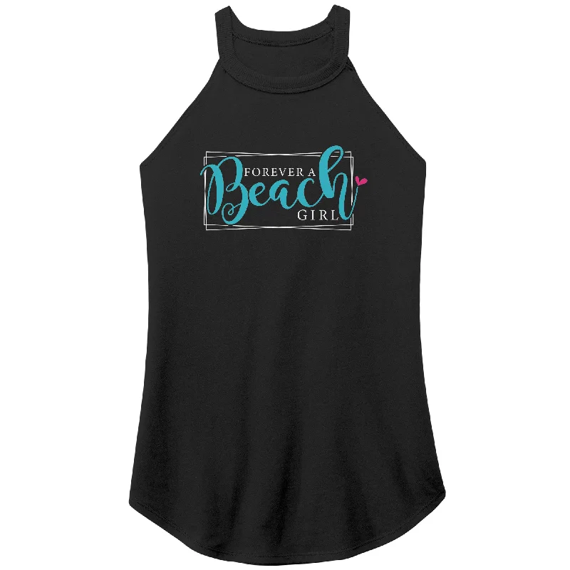 Indie T-shirts vibe -Forever a Beach Girl Women's Rocker Tank Top