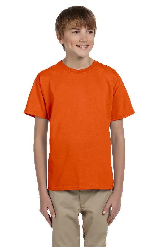 Personalized T-shirts gifts -Fruit Of The Loom Youth HD Jersey Short Sleeve Crewneck T-Shirt - Burnt Orange