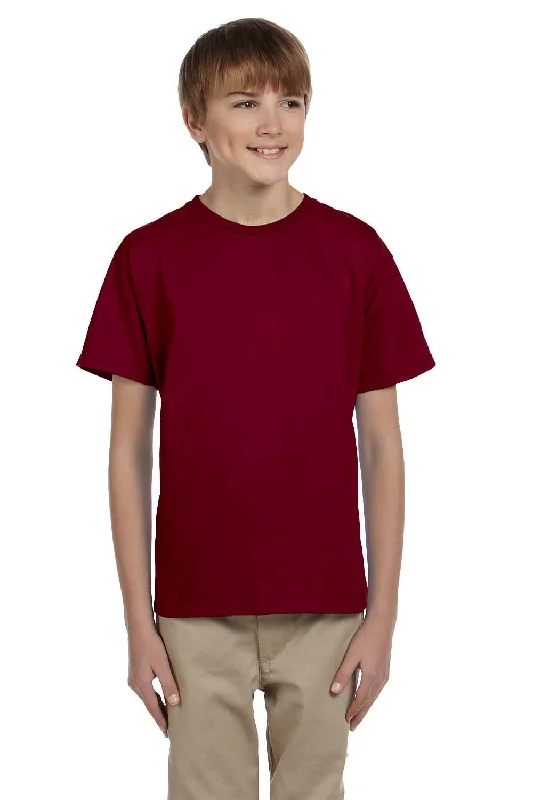 Elephant T-shirts wise -Fruit Of The Loom Youth HD Jersey Short Sleeve Crewneck T-Shirt - Maroon