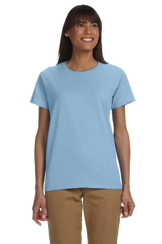 Mountain T-shirts rugged -Gildan Womens Ultra Short Sleeve Crewneck T-Shirt - Light Blue