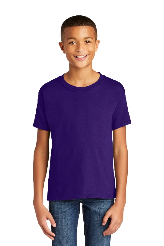 Dragon T-shirts fire -Gildan Youth Softstyle Short Sleeve Crewneck T-Shirt - Purple