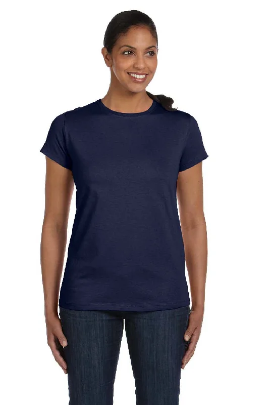 Sunflower T-shirts yellow -Hanes Womens ComfortSoft Short Sleeve Crewneck T-Shirt - Navy Blue - Closeout