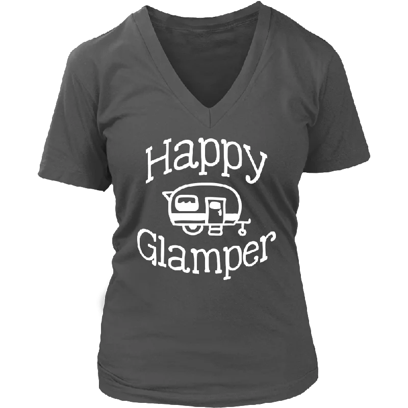 Star T-shirts twinkle -HAPPY GLAMPER Women's V-Neck T-Shirt