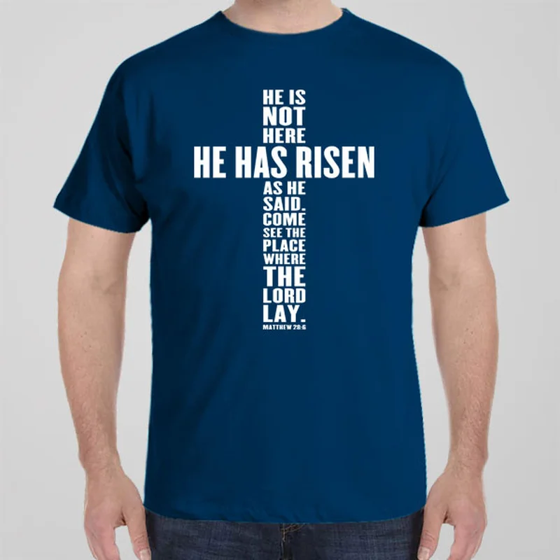 Drum T-shirts beat -He has Risen (Cross) - T-shirt