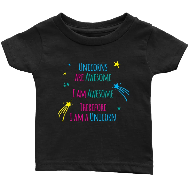 Lake T-shirts calm -I AM an AWESOME UNICORN Infant T-Shirt