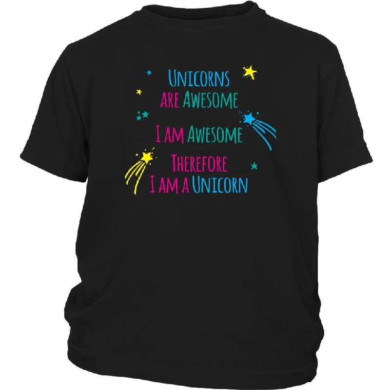 Deer T-shirts gentle -I AM an AWESOME UNICORN Youth T-Shirt