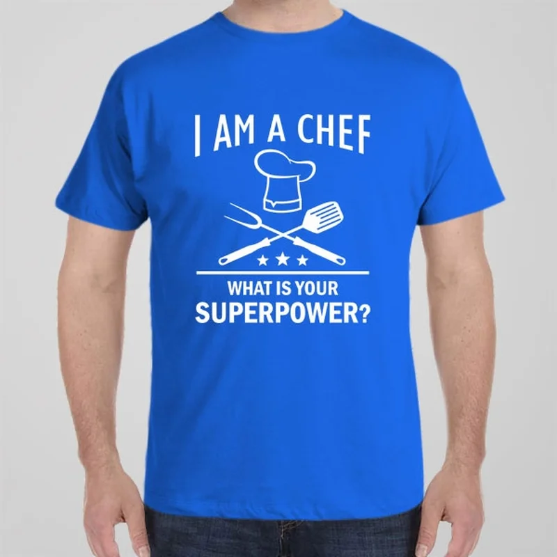 Plaid T-shirts cozy -I am Chef. What is your superpower? - T-shirt