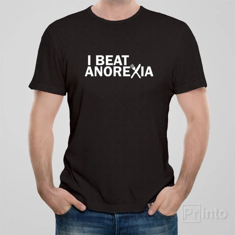 Party graphic T-shirts dance -I beat anorexia - T-shirt