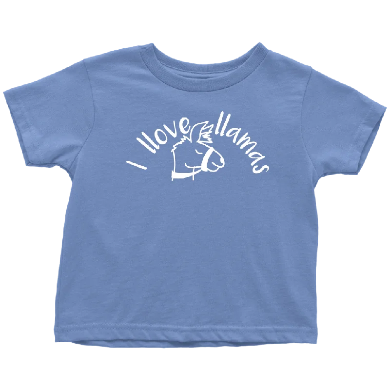 Gym T-shirts sweat -I Llove Llamas Toddler T-Shirt