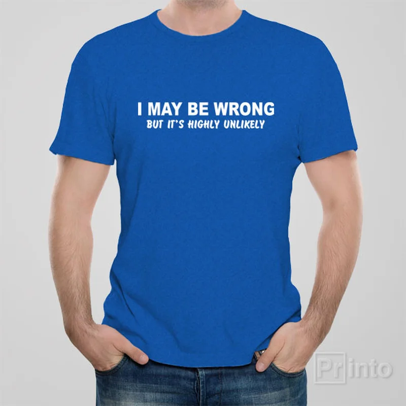 Beach graphic T-shirts sand -I may be wrong (but it's highly unlikely) T-shirt