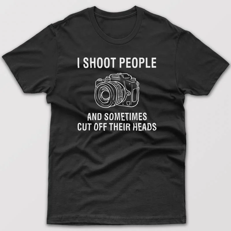 Punk T-shirts rebellious -I shoot people - T-shirt