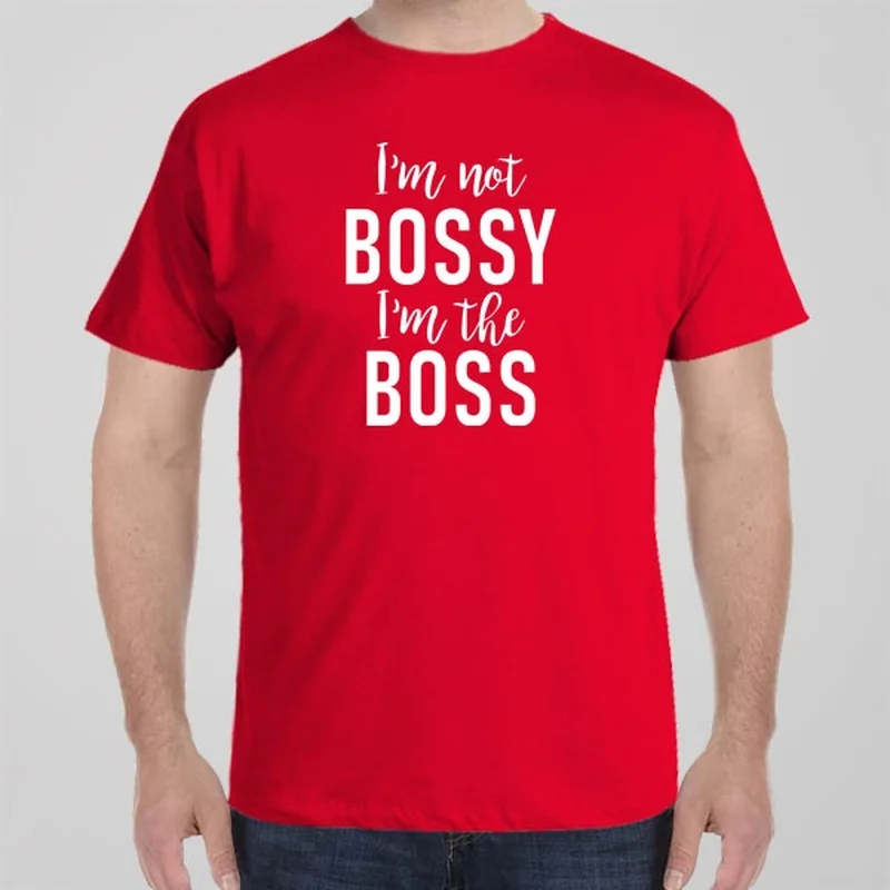 Fall graphic T-shirts leaves -I'm not Bossy, I'm the Boss - T-shirt