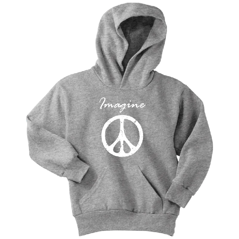 Polka dot T-shirts fun -IMAGINE PEACE Youth Hoodie Sweatshirt