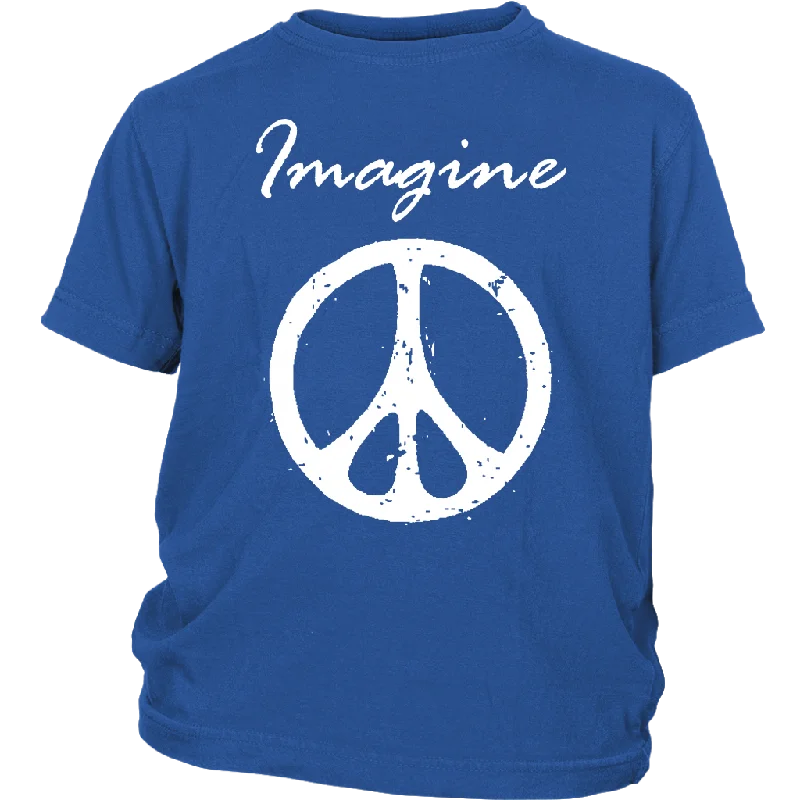 Festival graphic T-shirts bold -IMAGINE PEACE Youth Sleeve T-Shirt