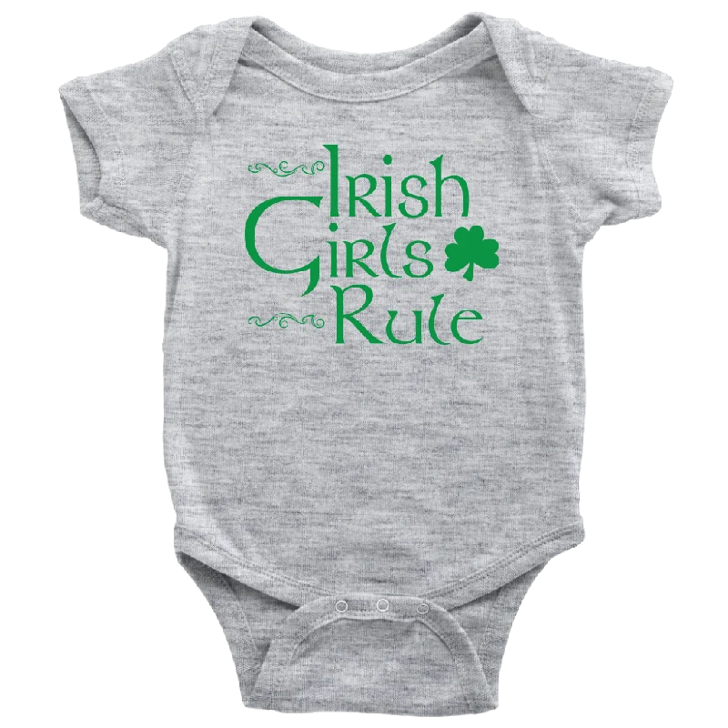 70s T-shirts groovy -Irish Girls Rule Baby Bodysuit