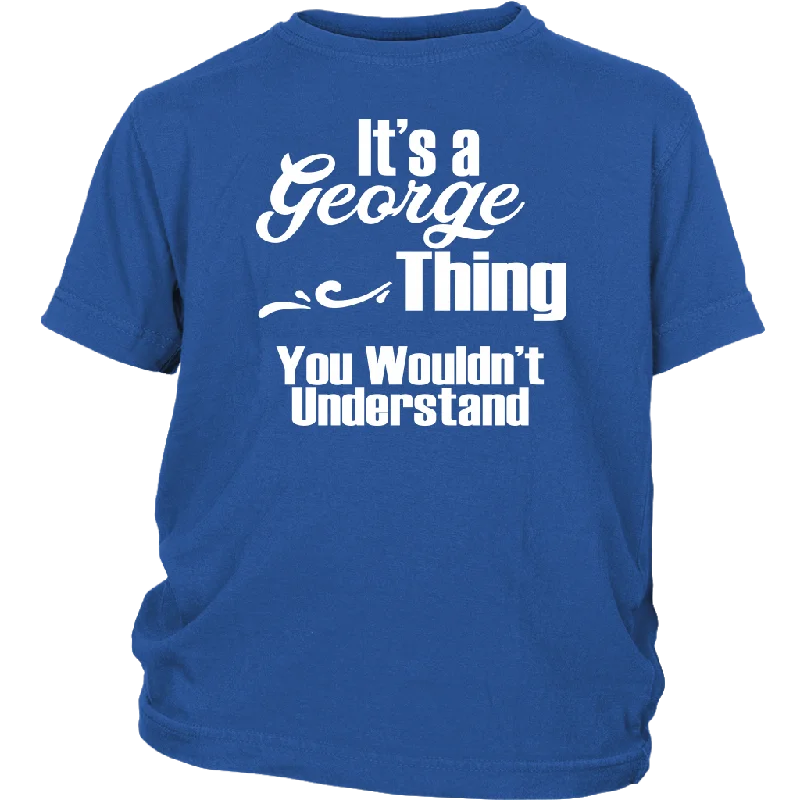 College graphic T-shirts grad -It's a GEORGE Thing YOUTH / KIDS T-Shirt