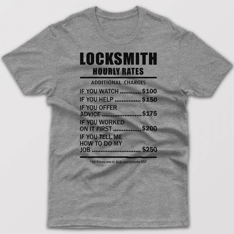 Sports graphic T-shirts team -Locksmith Hourly Rates - T-shirt