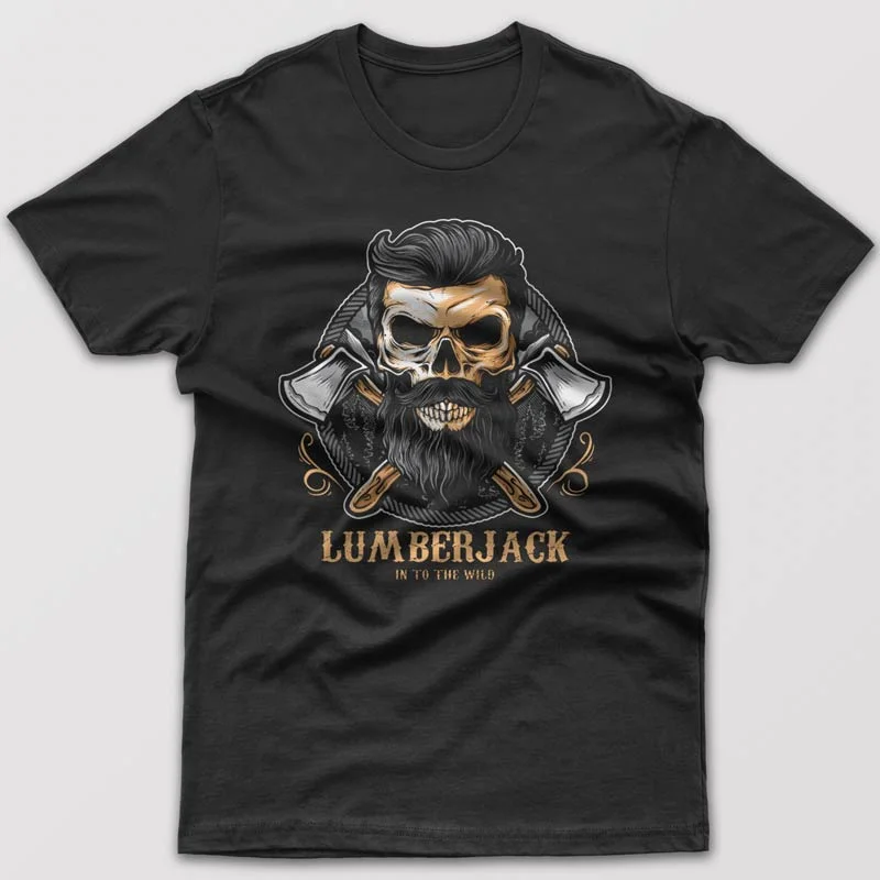 Robot T-shirts gear -Lumberjack Skull - T-shirt