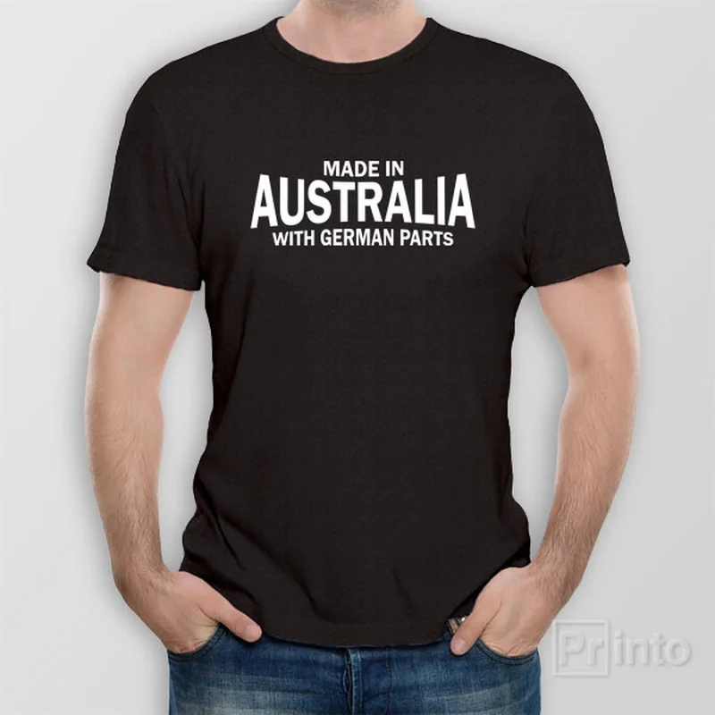 Wine graphic T-shirts glass -Made in Australia with German parts - T-shirt