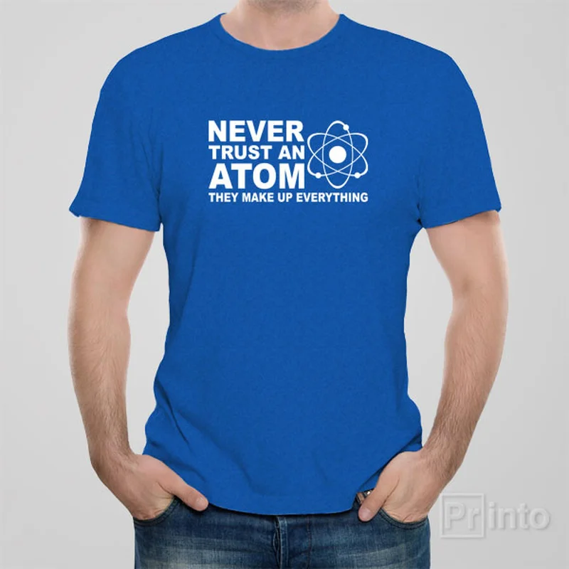 Mountain graphic T-shirts peak -Never trust an atom - T-shirt