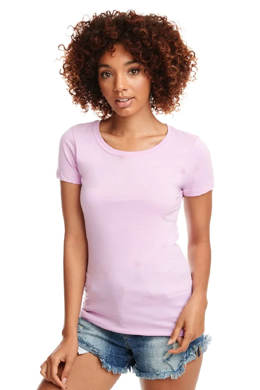 Spring graphic T-shirts bloom -Next Level Womens Ideal Jersey Short Sleeve Crewneck T-Shirt - Lilac