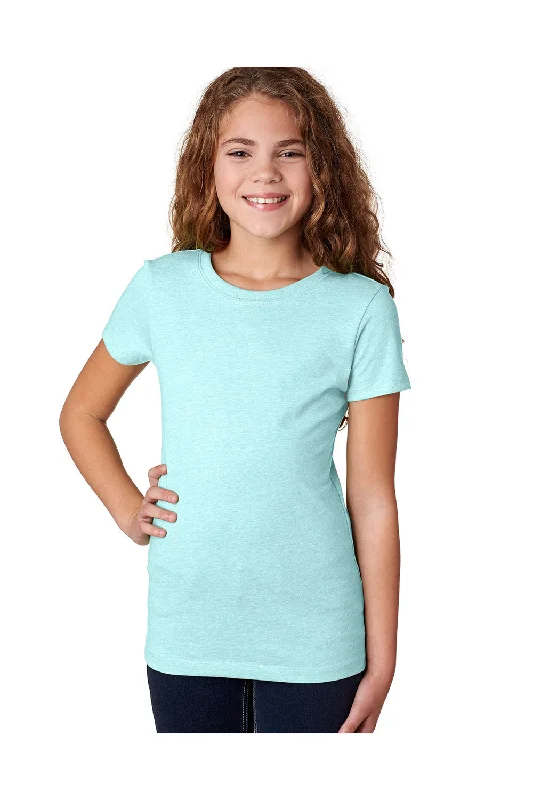 Tree T-shirts root -Next Level Youth Princess CVC Jersey Short Sleeve Crewneck T-Shirt - Ice Blue