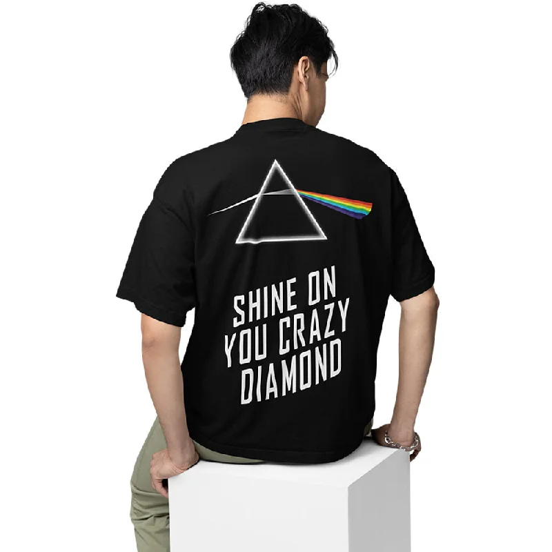 Animal T-shirts cute -Pink Floyd Oversized T shirt - Shine On You Crazy Diamond