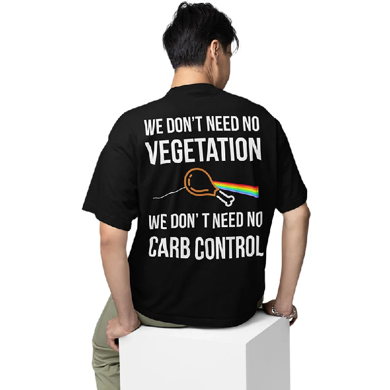 Grey T-shirts neutral -Pink Floyd Oversized T shirt - We Don't Need No Vegetation