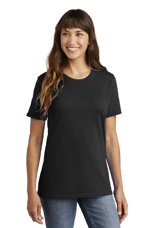 All-season T-shirts versatile -Port & Company Womens Core Short Sleeve Crewneck T-Shirt - Jet Black