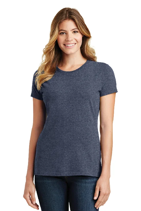 Golf T-shirts sporty -Port & Company Womens Fan Favorite Short Sleeve Crewneck T-Shirt - Heather Navy Blue