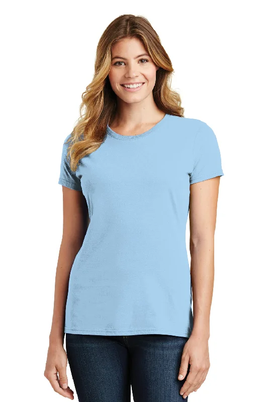 Adventure T-shirts bold -Port & Company Womens Fan Favorite Short Sleeve Crewneck T-Shirt - Light Blue