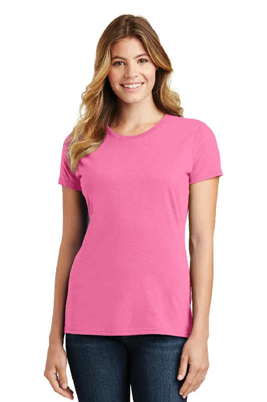 Train T-shirts track -Port & Company Womens Fan Favorite Short Sleeve Crewneck T-Shirt - New Pink