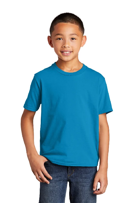 Pasta T-shirts twirl -Port & Company Youth Fan Favorite Short Sleeve Crewneck T-Shirt - Sapphire Blue