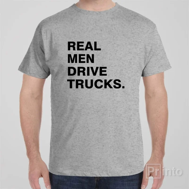 Athletic T-shirts active -Real men drive trucks - T-shirt