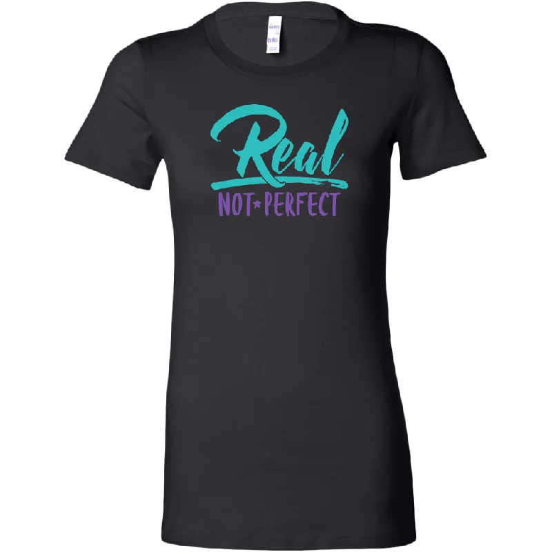 Boxing T-shirts punch -Real, Not Perfect Women's T-Shirt