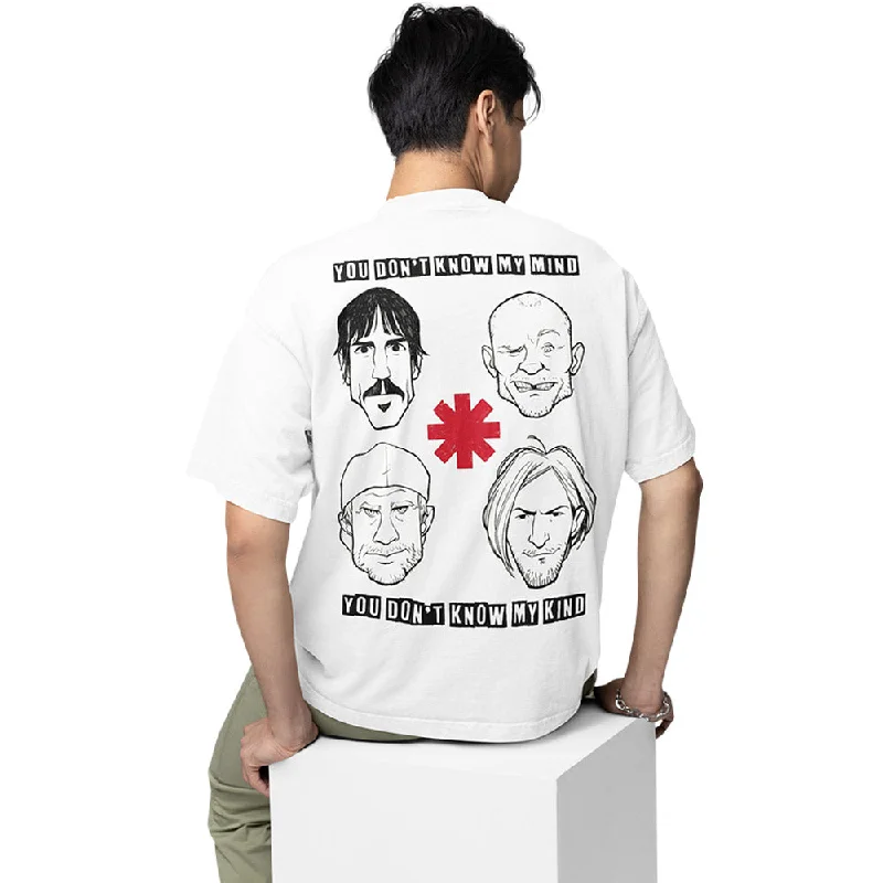 Holiday graphic T-shirts joy -Red Hot Chili Peppers Oversized T shirt - Dark Necessities