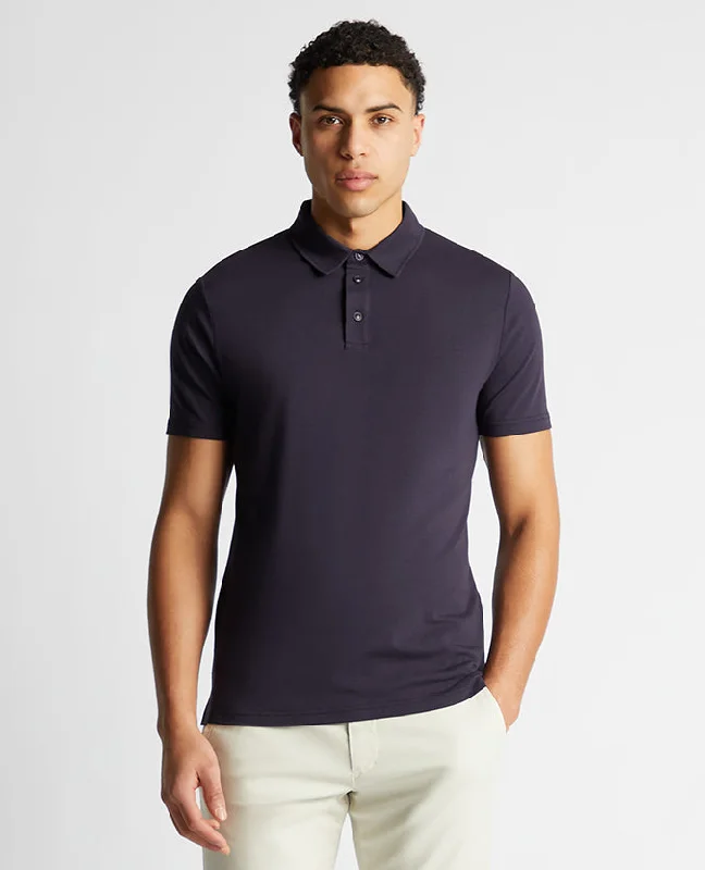 Ocean graphic T-shirts wave -Relaxed Fit Tencel Polo