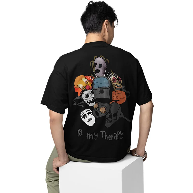 Casual T-shirts everyday -Slipknot Oversized T shirt - My Therapy