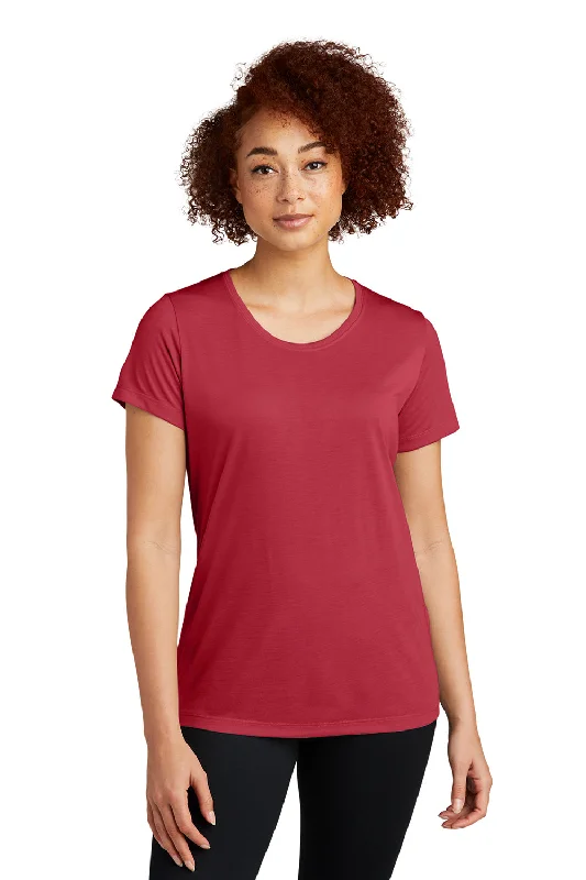 Hunter T-shirts track -Sport-Tek Womens Competitor Moisture Wicking Short Sleeve Scoop Neck T-Shirt - Deep Red