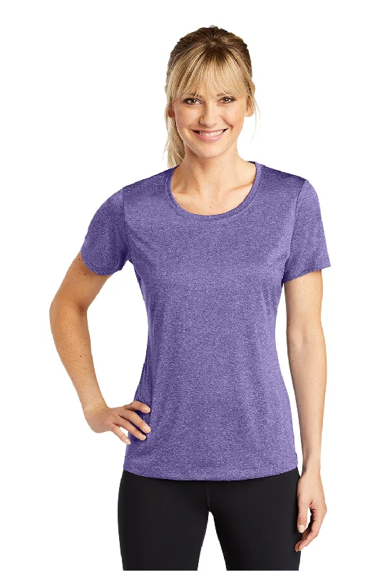 Nature graphic T-shirts green -Sport-Tek Womens Contender Heather Moisture Wicking Short Sleeve Crewneck T-Shirt - Heather Purple