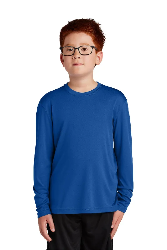 Mountain T-shirts rugged -Sport-Tek Youth Competitor Moisture Wicking Long Sleeve Crewneck T-Shirt - True Royal Blue