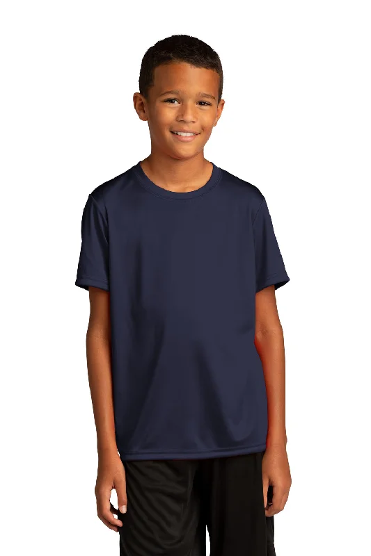 Cactus T-shirts spike -Sport-Tek Youth Re-Compete Moisture Wicking Short Sleeve Crewneck T-Shirt - True Navy Blue