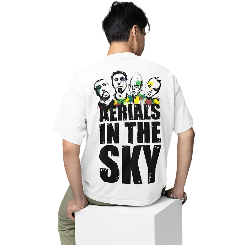 Pocket T-shirts practical -System Of A Down Oversized T shirt - Aerials In The Sky