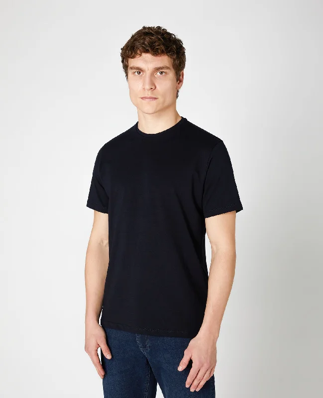 Logo T-shirts branded -Tapered Fit Cotton-Stretch T-Shirt