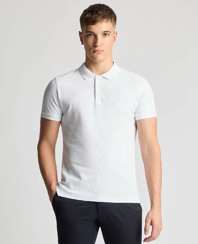 Spring graphic T-shirts bloom -Tapered Fit Cotton Pique Polo Shirt